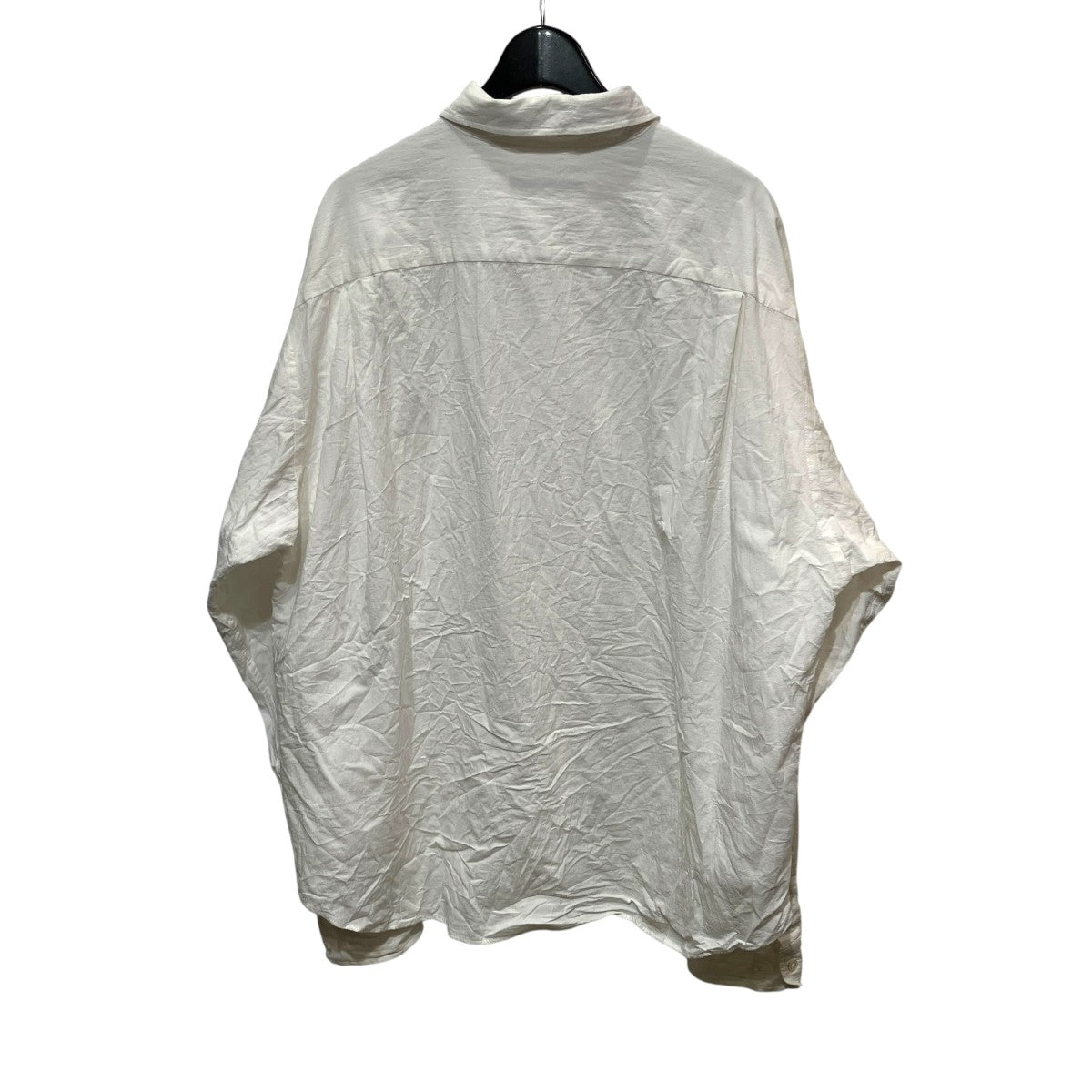 26SSCOTTON LONG SLEEVE SHIRTコットンポプリンワッシャー加工シャツ
