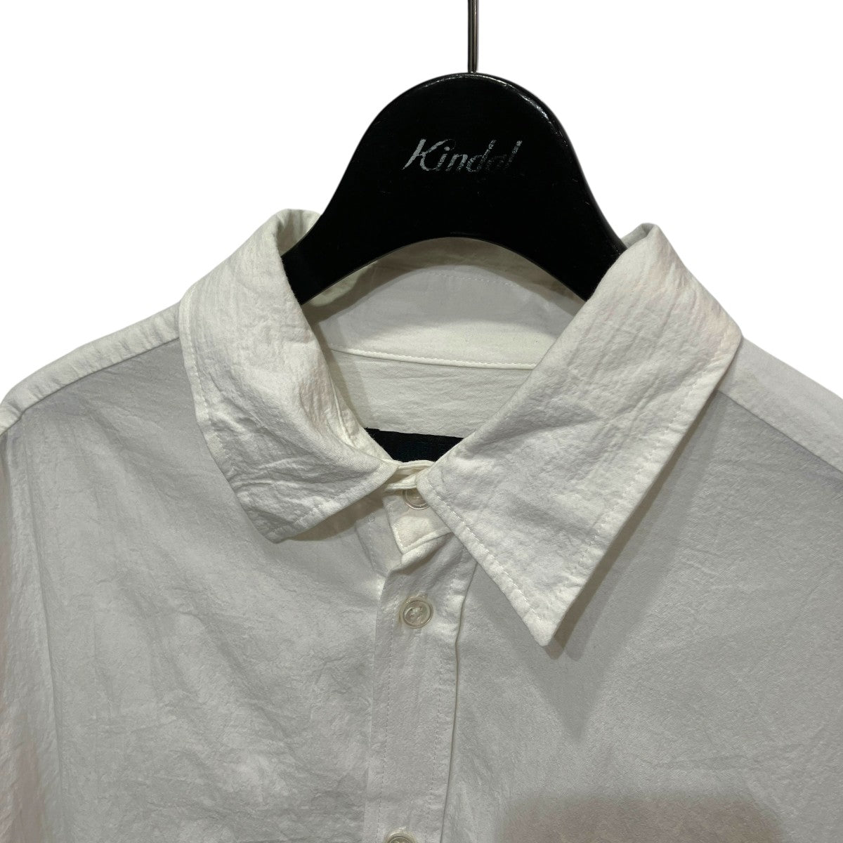 26SSCOTTON LONG SLEEVE SHIRTコットンポプリンワッシャー加工シャツ