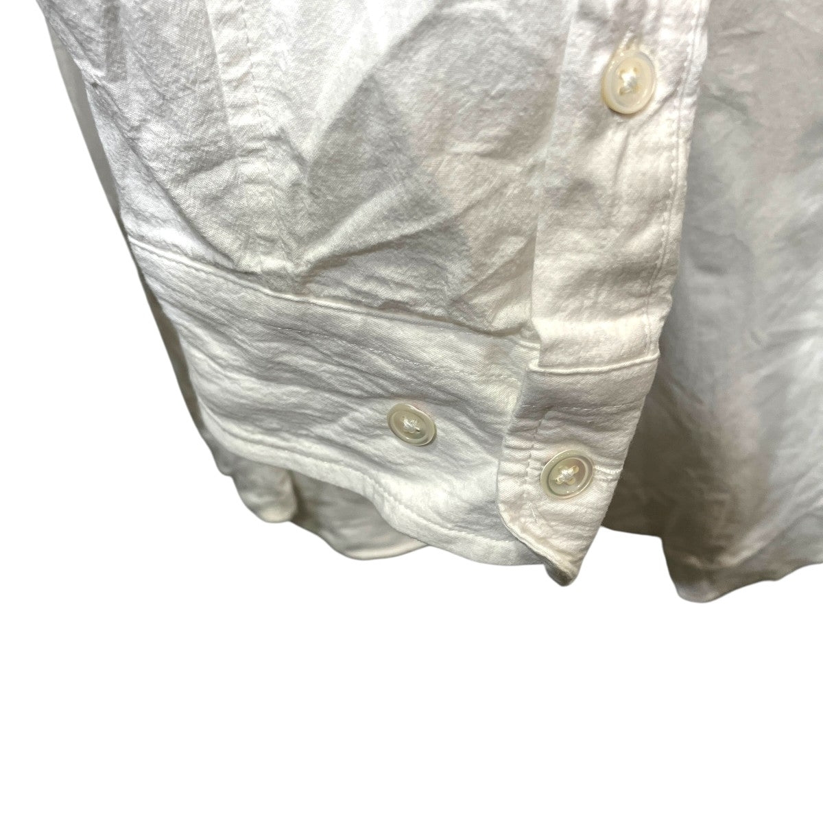 26SSCOTTON LONG SLEEVE SHIRTコットンポプリンワッシャー加工シャツ