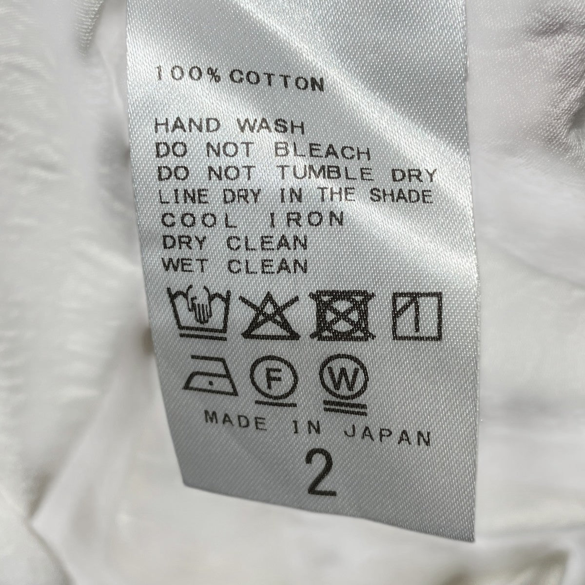 26SSCOTTON LONG SLEEVE SHIRTコットンポプリンワッシャー加工シャツ