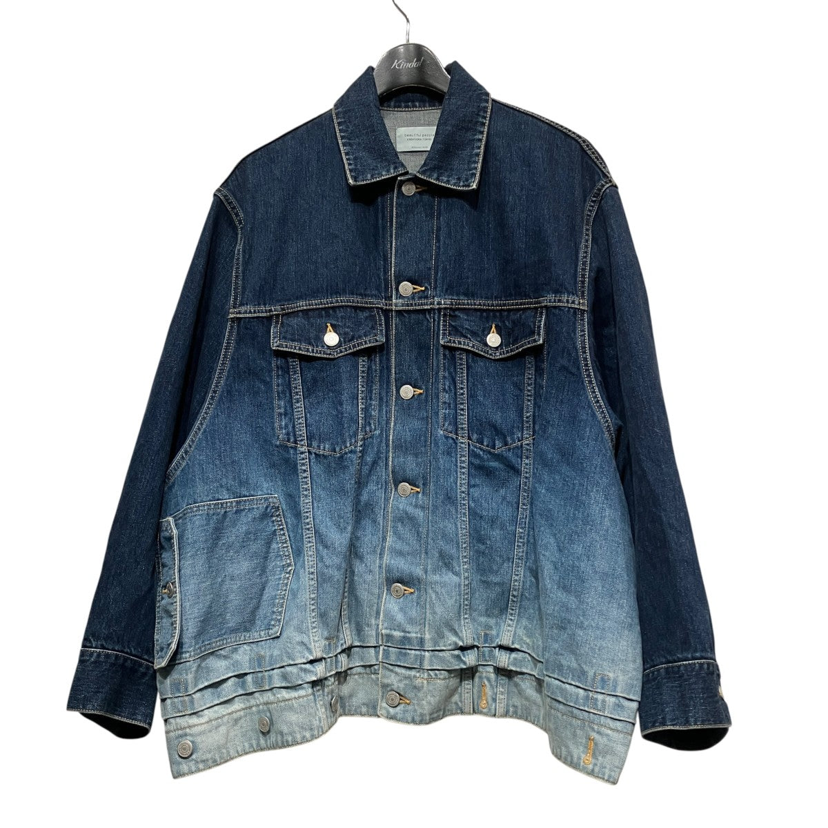 double-end selvedge bleach denim blouson2wayデニムブルゾン1215102023