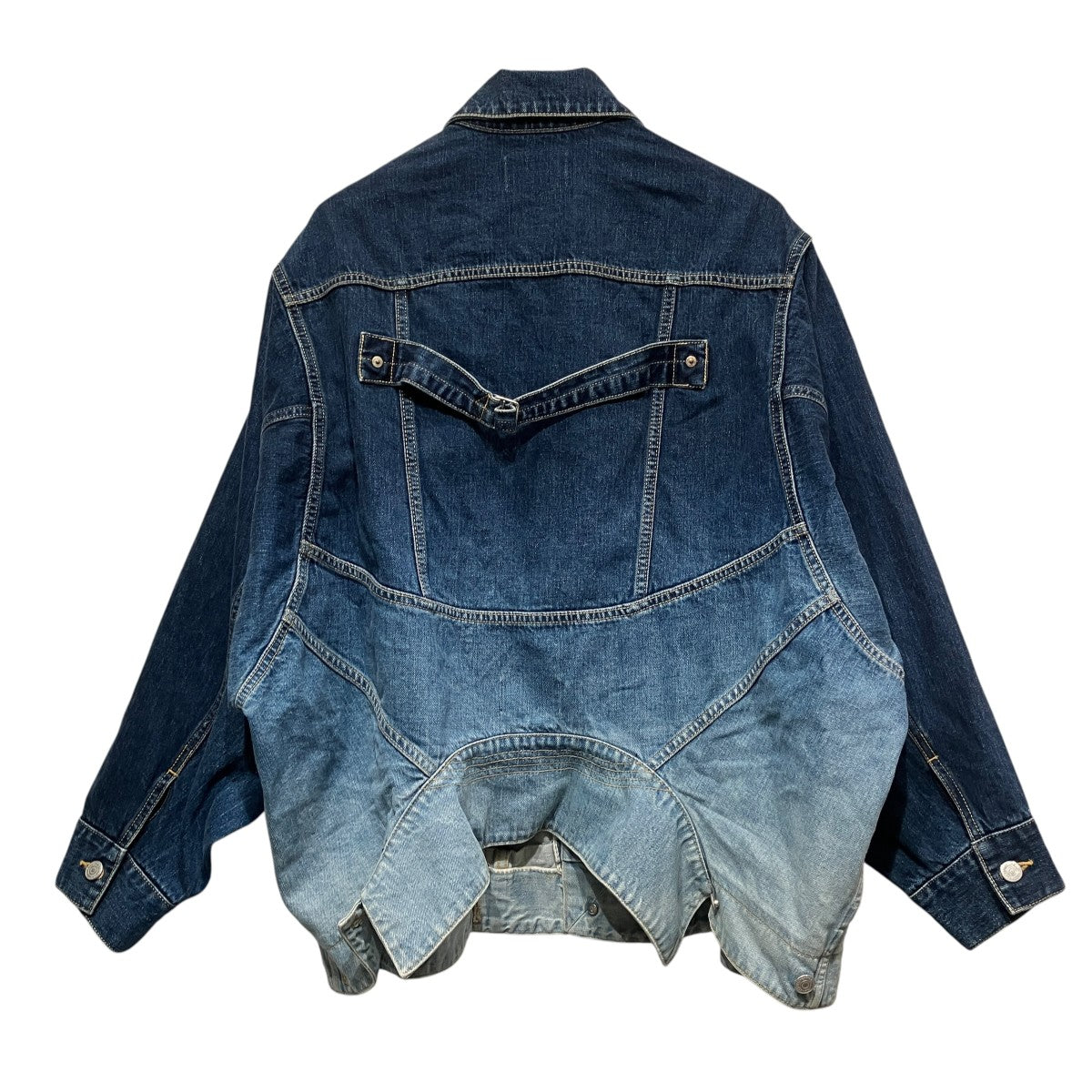 double-end selvedge bleach denim blouson2wayデニムブルゾン1215102023