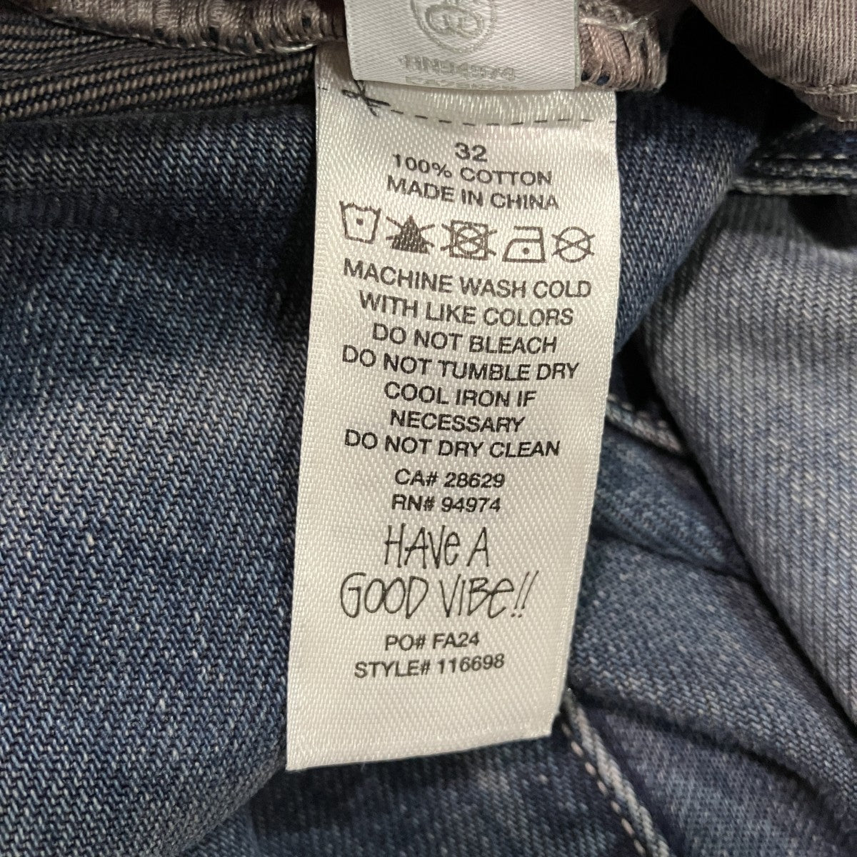 24AWBig Ol’ Jean Vintage Wash Denimデニムパンツ116698