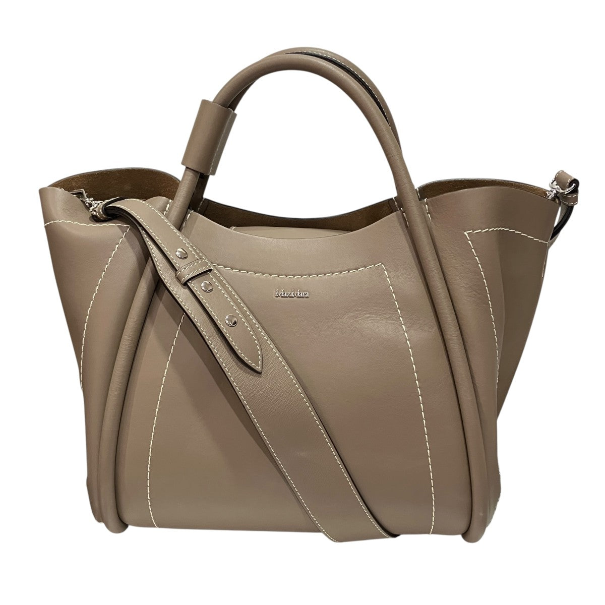 Marine Smooth Leather Bagショルダーバッグ