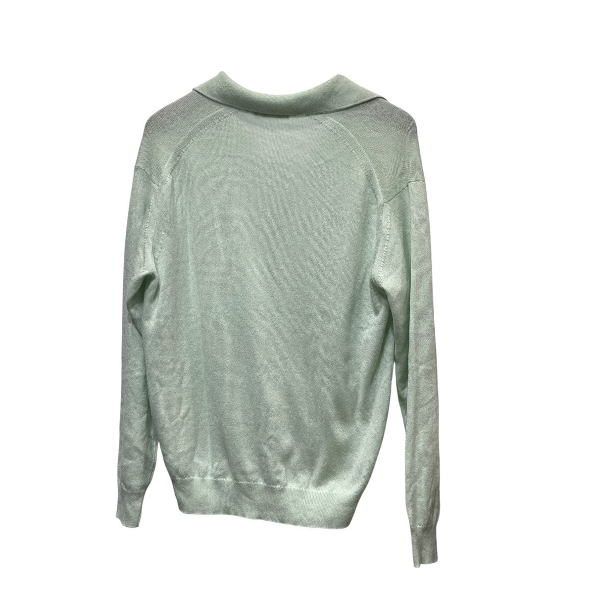 fine-knit polo-collar SweaterカシミヤシルクニットA25SP04SC