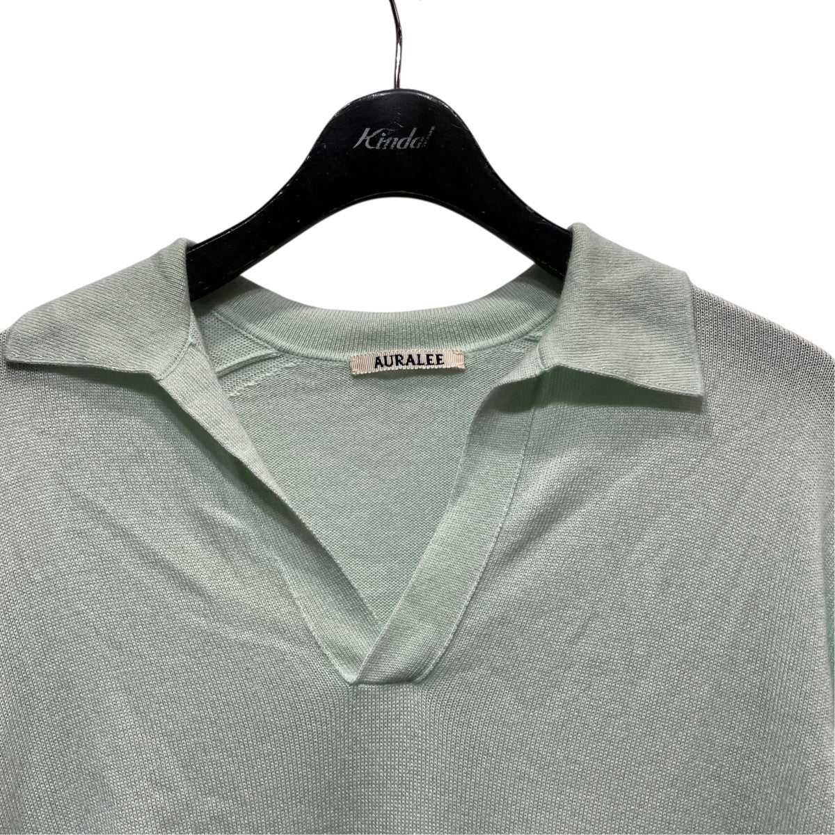 fine-knit polo-collar SweaterカシミヤシルクニットA25SP04SC