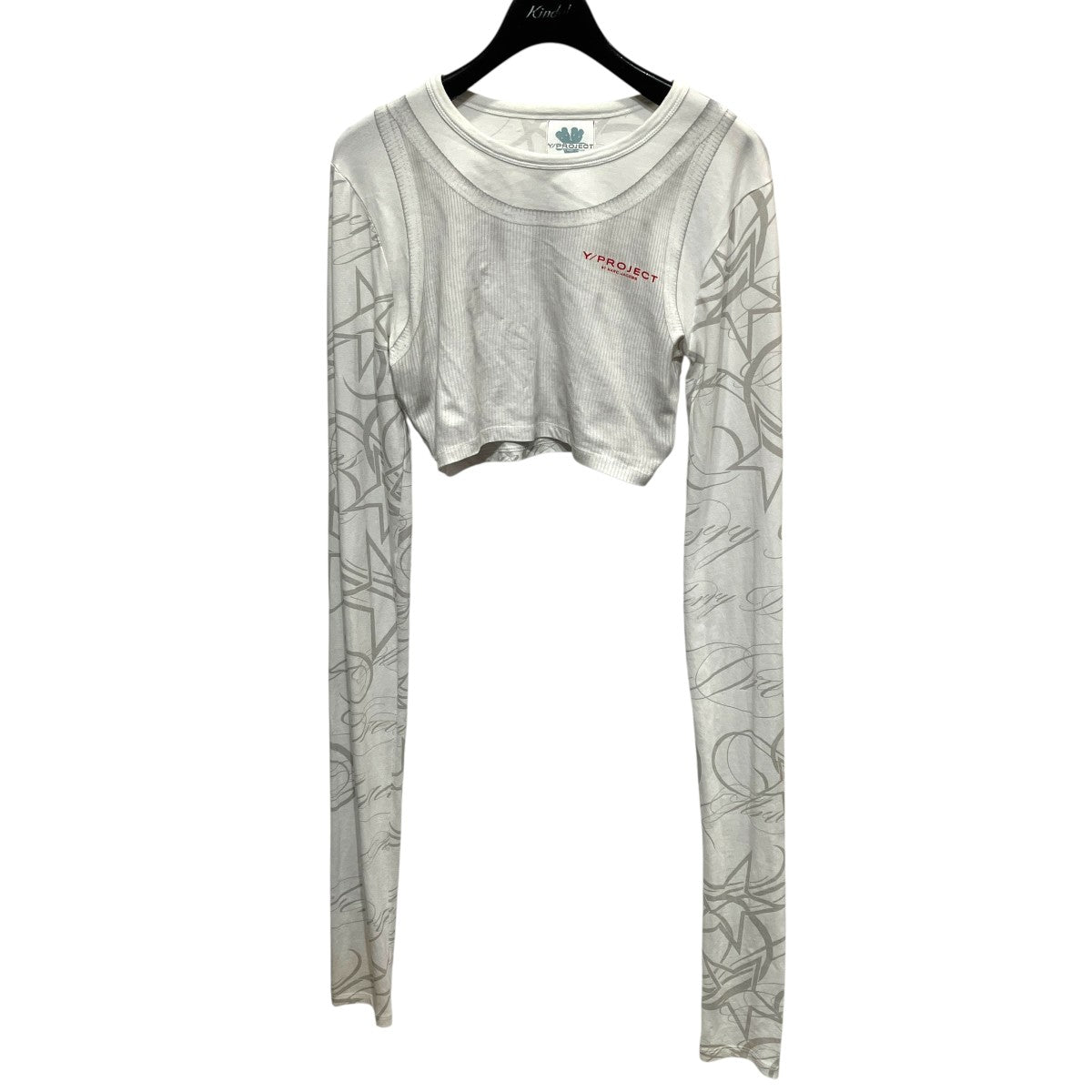 転写プリント長袖Tシャツ