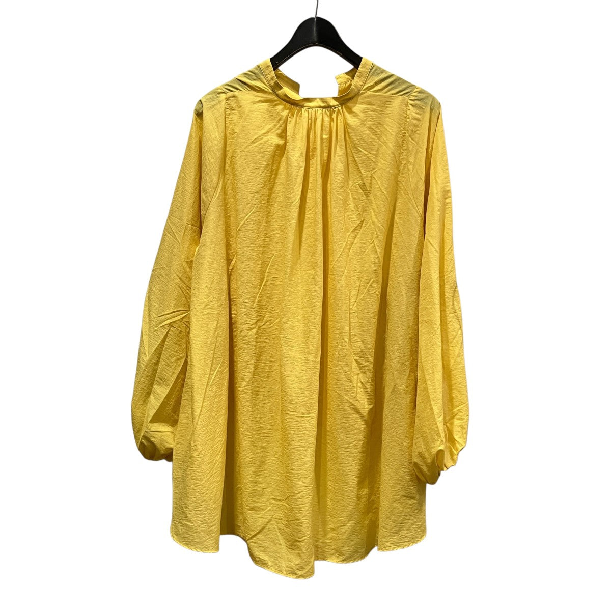 24SSN C TAFFETA SHIRTギャザースリーブスキッパーシャツA3141FB 031