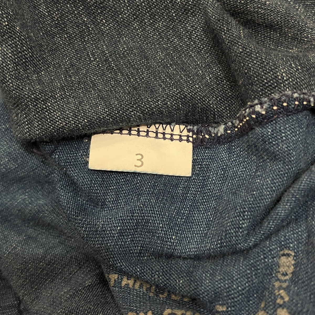 切替インディゴカットソー