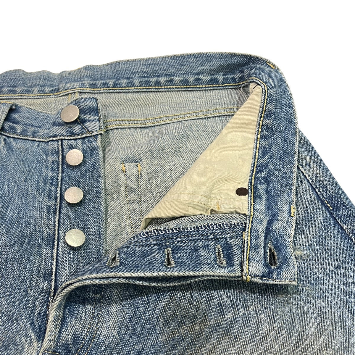 Loose Denim JeansUSED加工デニムパンツST.1234
