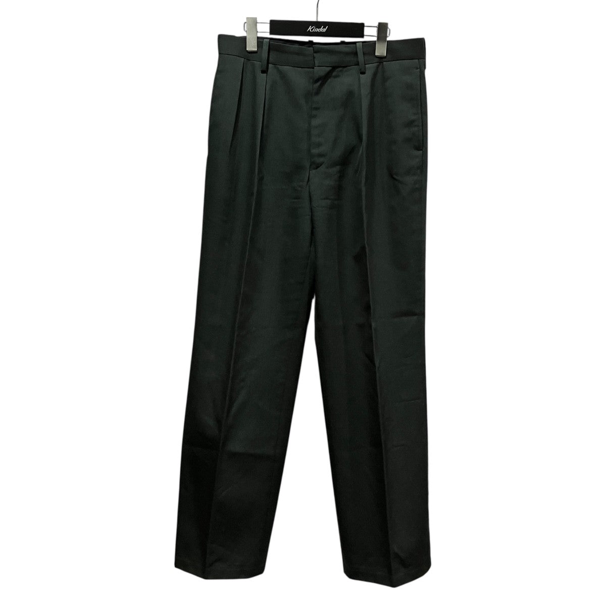 WOOL KIDMOHAIR GABARDINE WIDE SLACKSタックスラックスA8AP03MG
