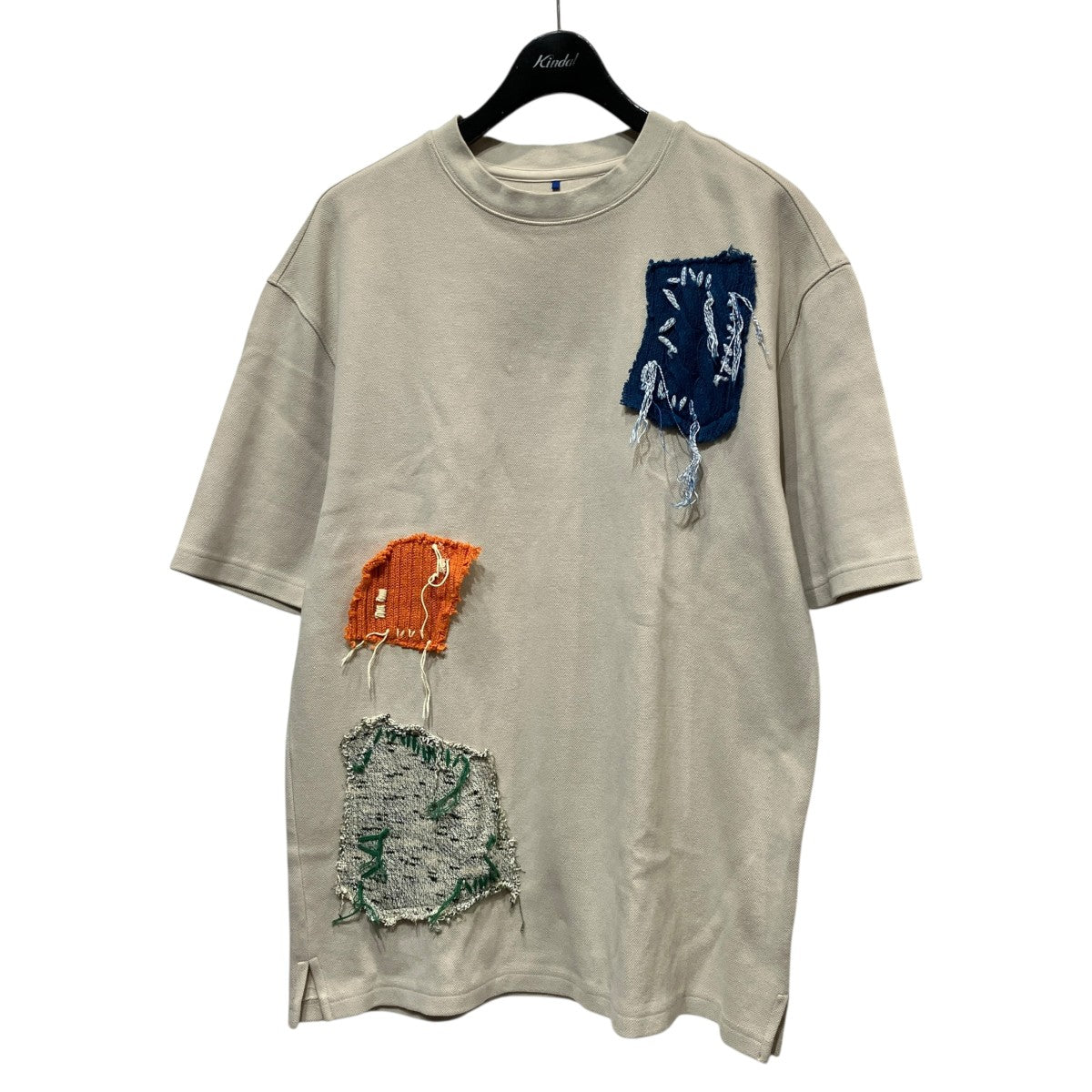 ニットパッチ鹿の子TシャツBLASSHT04IV2
