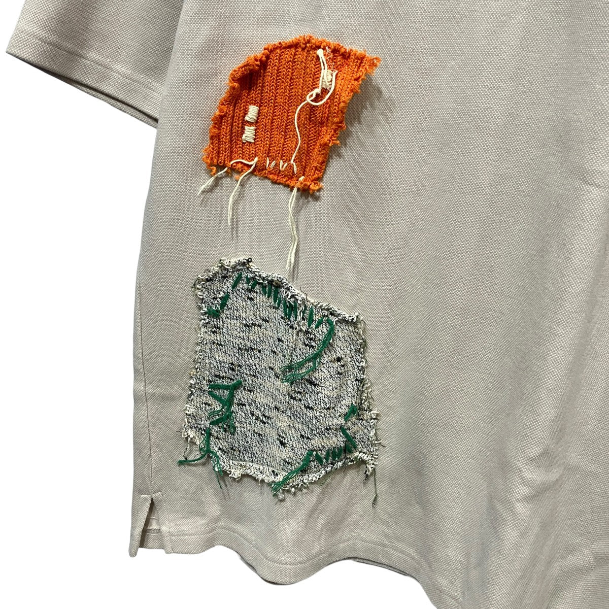 ニットパッチ鹿の子TシャツBLASSHT04IV2