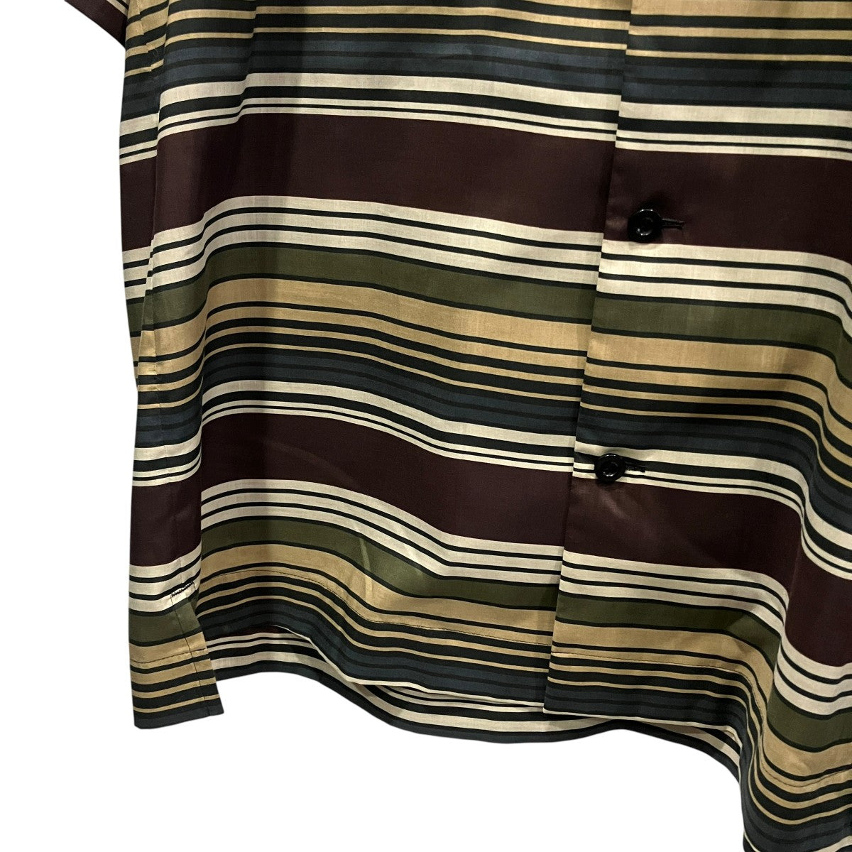 Horizontal Stripe Shirt半袖ストライプシャツ26-03972M