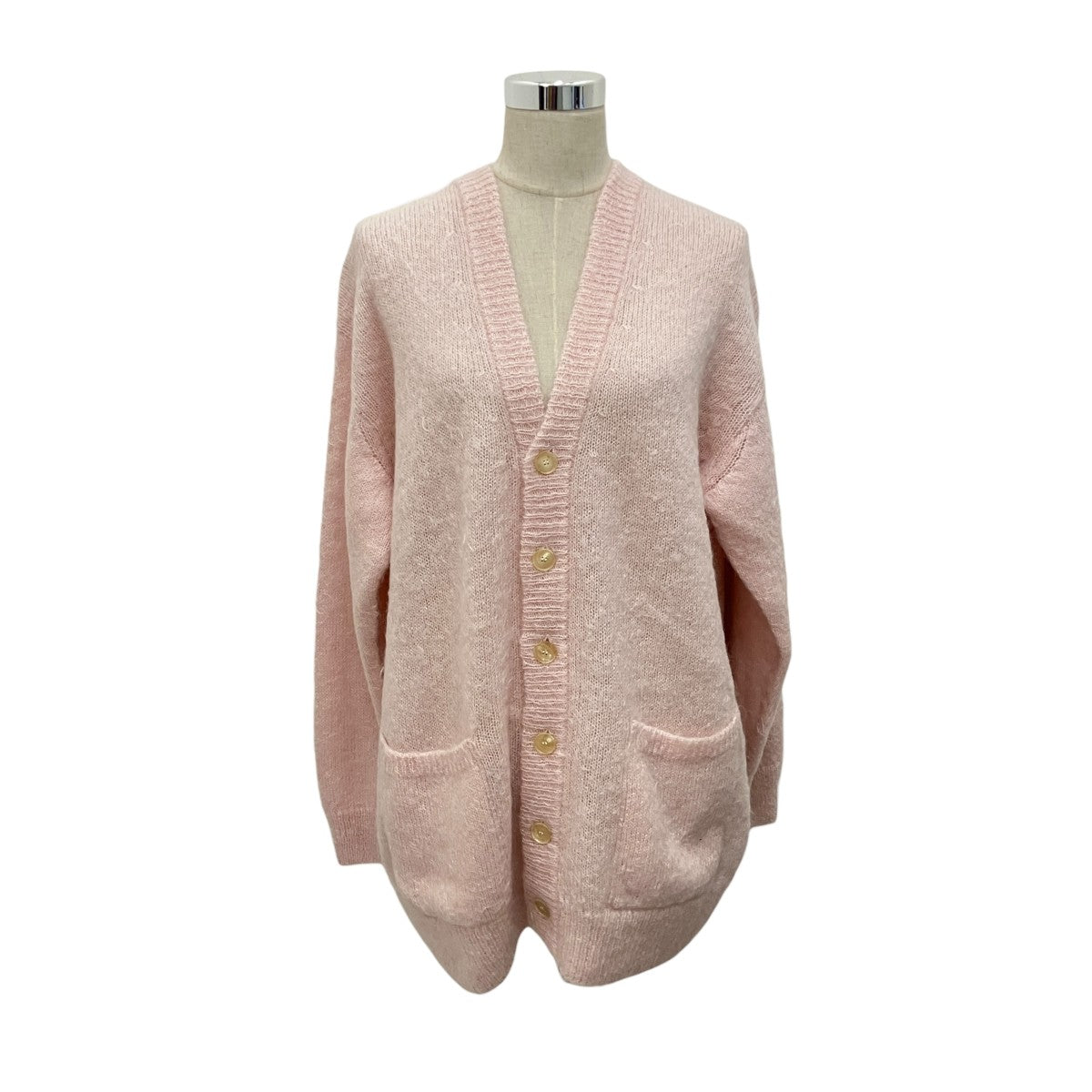 【BRUSHED SUPER KID MOHAIR KNIT LONG CARDIGAN】モヘアウールニットカーディガンA22AC03KM