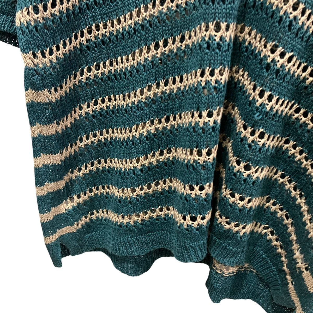 25SSBORDER MESH KNIT SKIPPER POLO SHIRTボーダーメッシュニットスキッパーポロシャツYK25SS001010S
