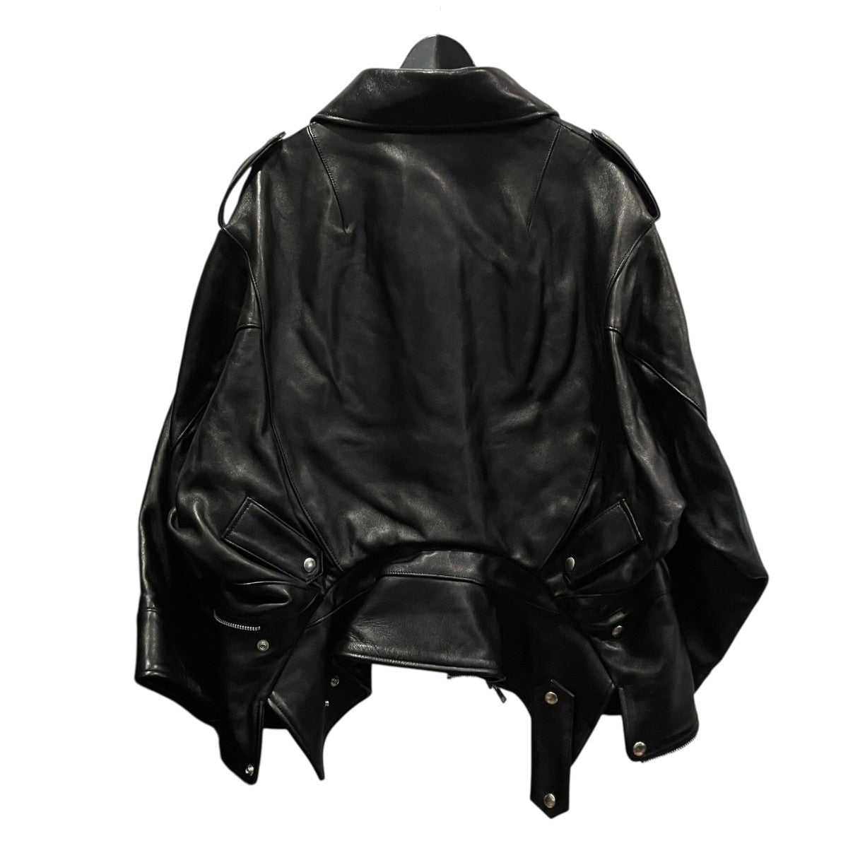 double-end vintage leather motorcycleJKダブルエンドレザーライダージャケット1445402006
