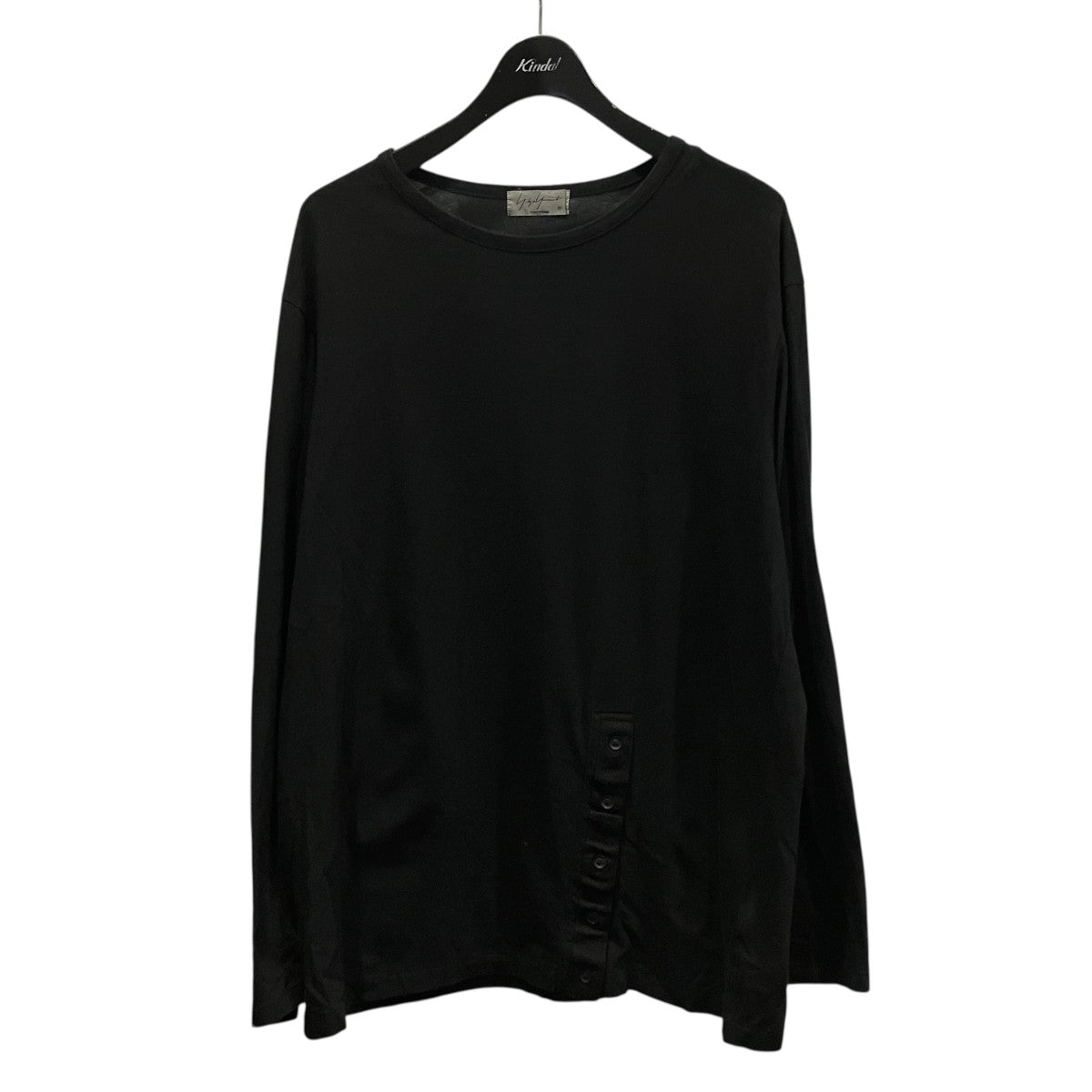 Yohji Yamamoto pour homme 裾スリット長袖TシャツHN-T73-088 古着・中古-1枚目のアイテム画像