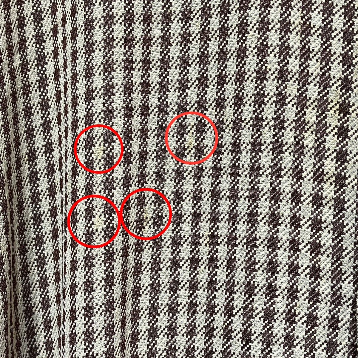 千鳥格子柄シャツ