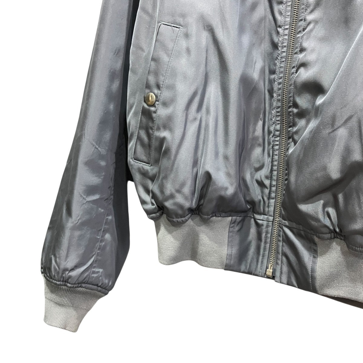 26SSHIGH DENSITY SILK TWILL FLIGHT BLOUSONジップジャケットA26SB02AR