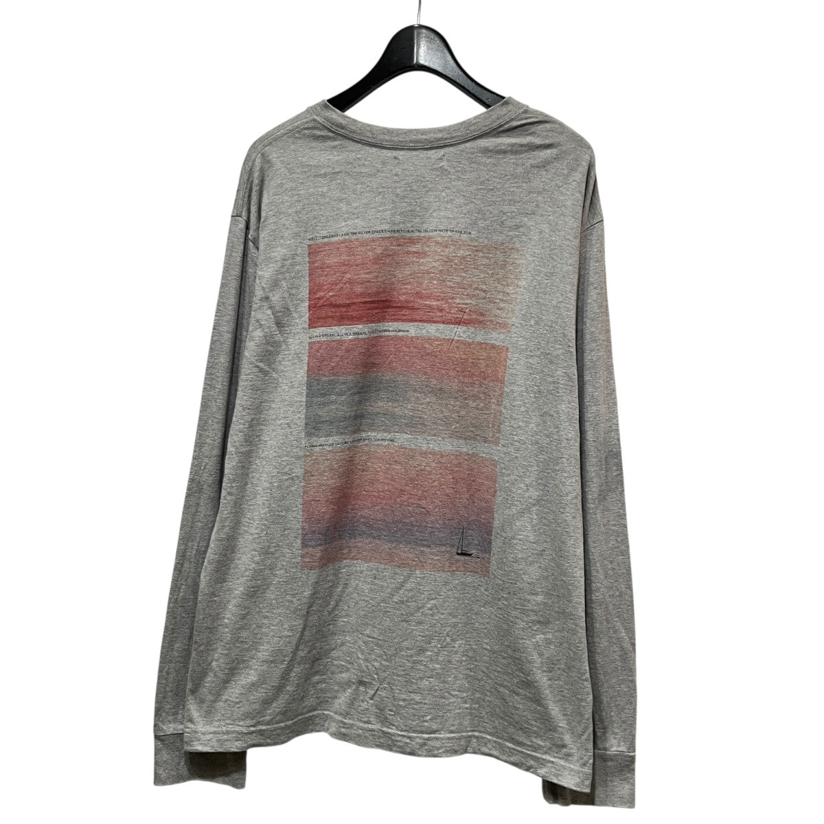 バックプリント長袖Tシャツ4210900219