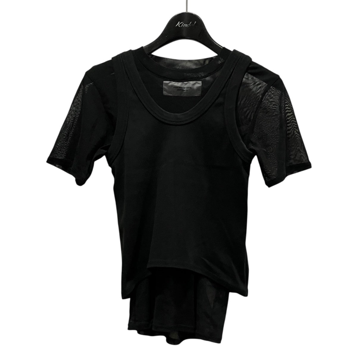SHORT SLEEVE WITH TANK LAYERED PULLOVERタンクトップ付きシアーカットソー25SCT-#732L