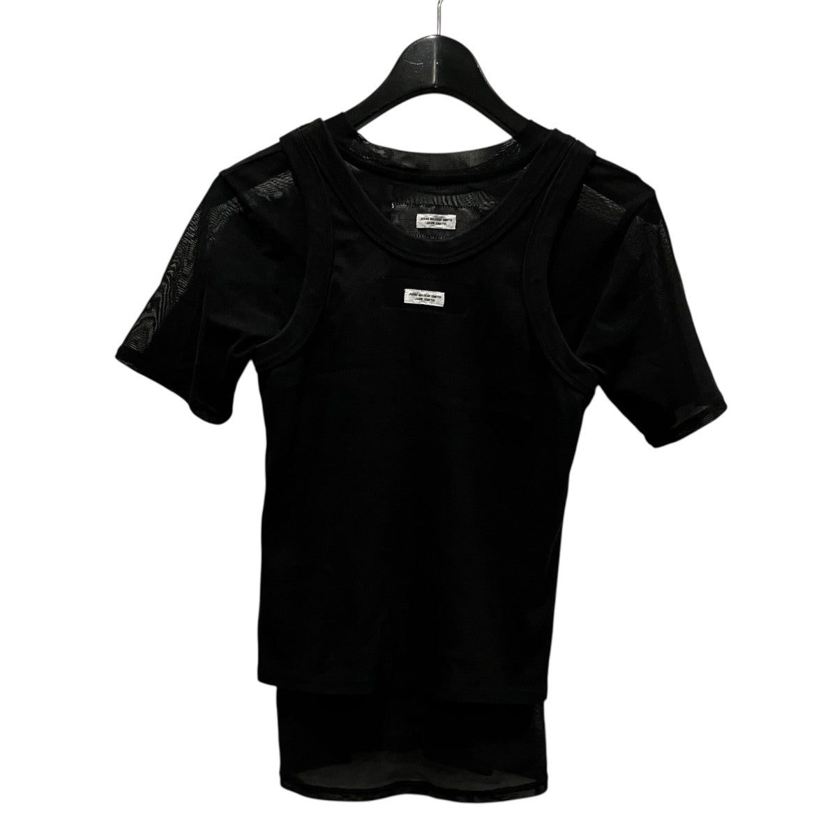 SHORT SLEEVE WITH TANK LAYERED PULLOVERタンクトップ付きシアーカットソー25SCT-#732L