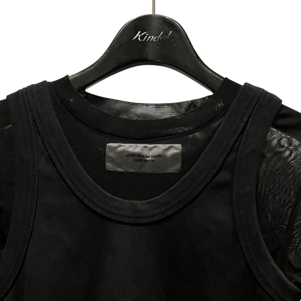 SHORT SLEEVE WITH TANK LAYERED PULLOVERタンクトップ付きシアーカットソー25SCT-#732L