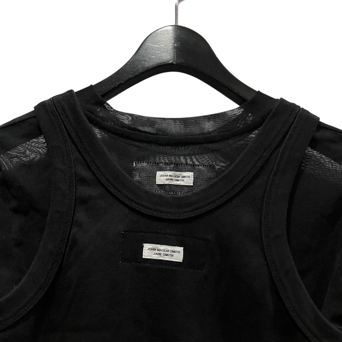SHORT SLEEVE WITH TANK LAYERED PULLOVERタンクトップ付きシアーカットソー25SCT-#732L