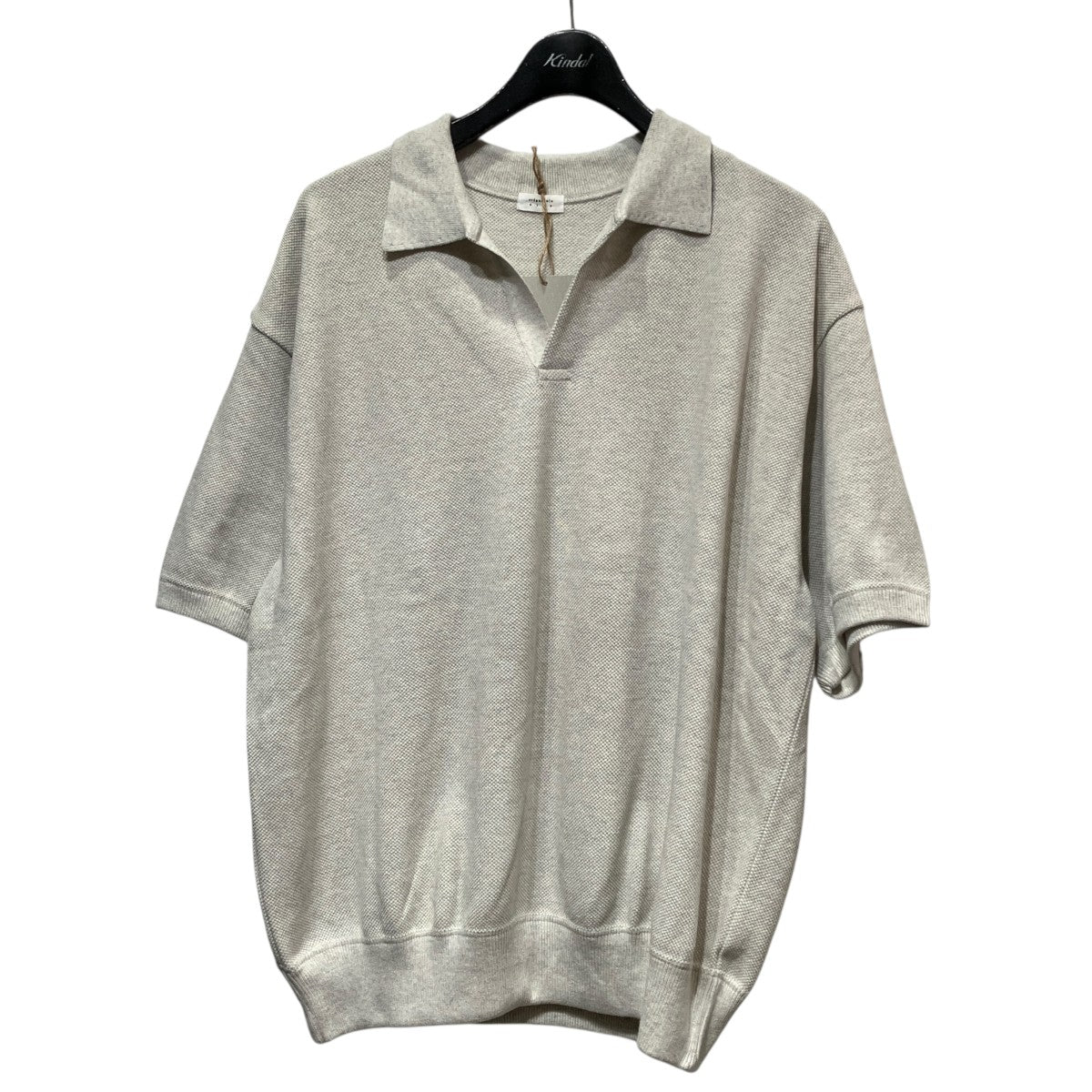 26SSCo Ra Moss Stitch Skipper鹿の子スキッパーポロシャツ2601-002