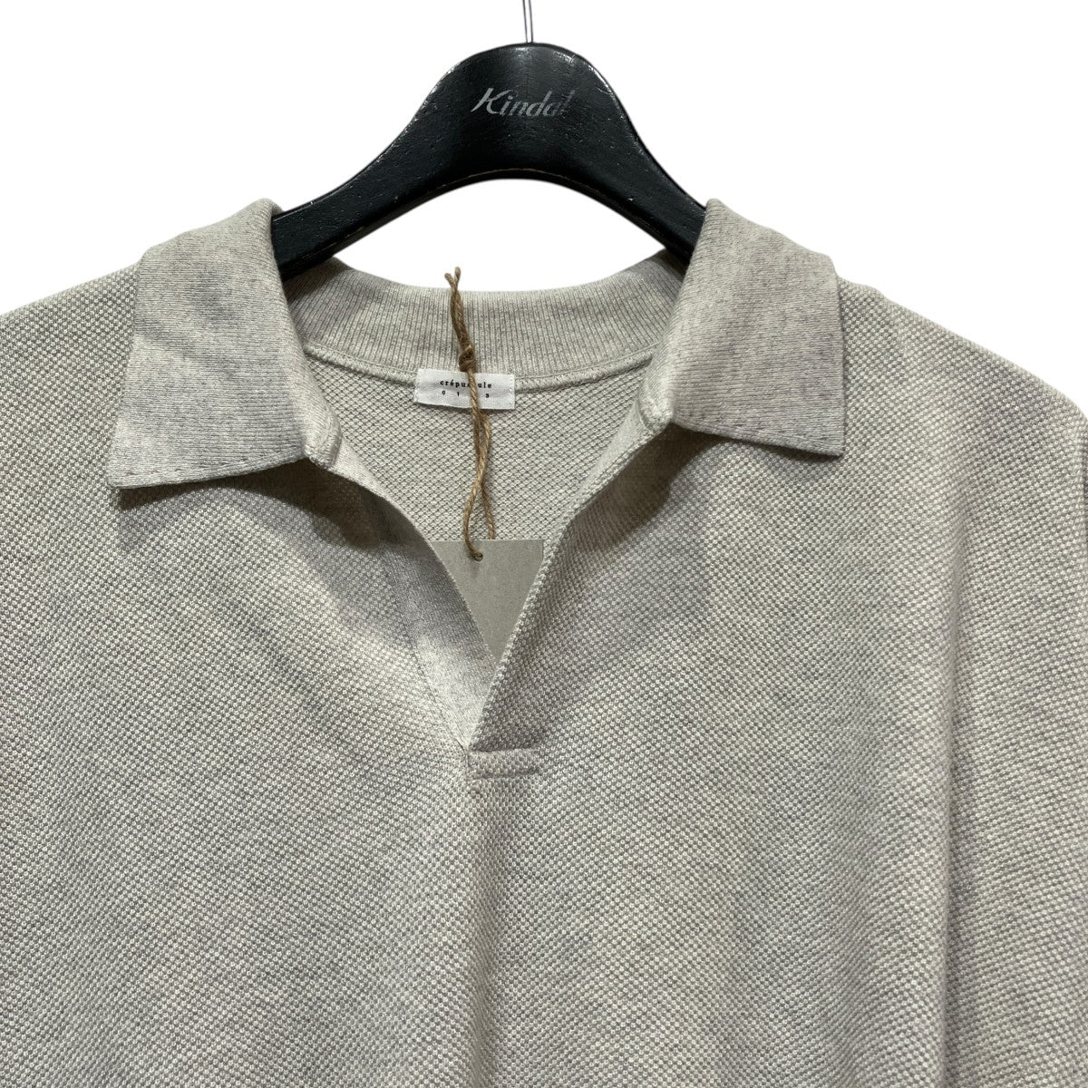26SSCo Ra Moss Stitch Skipper鹿の子スキッパーポロシャツ2601-002
