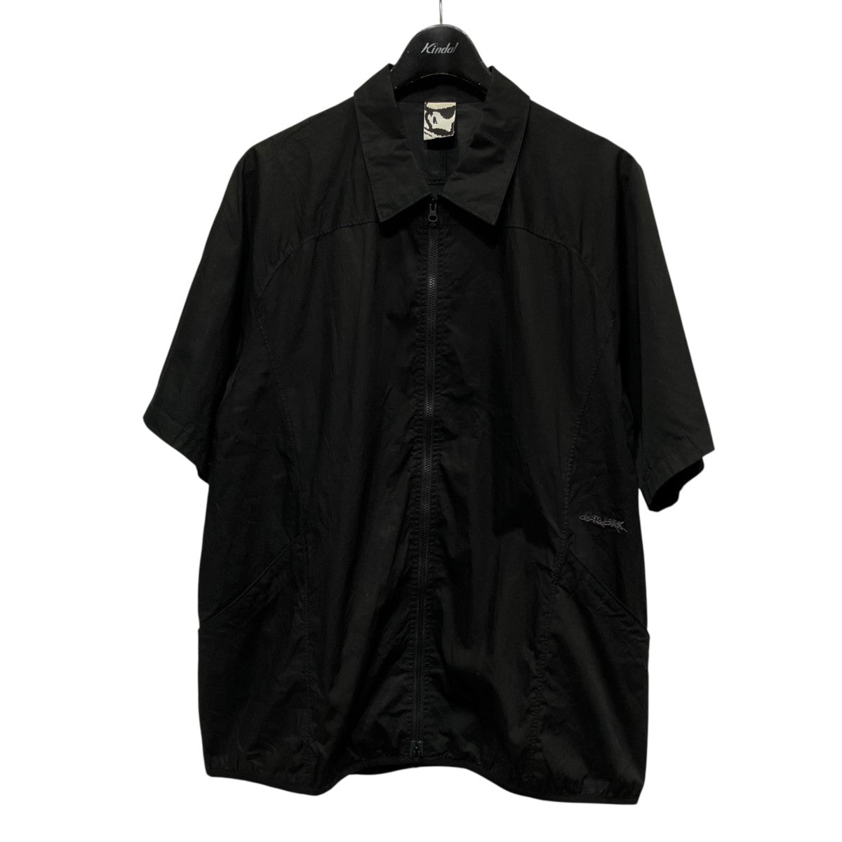 POPLIN ZIPPED SHORT SLEEVE SHIRTポプリンジップ半袖シャツBG127084DI