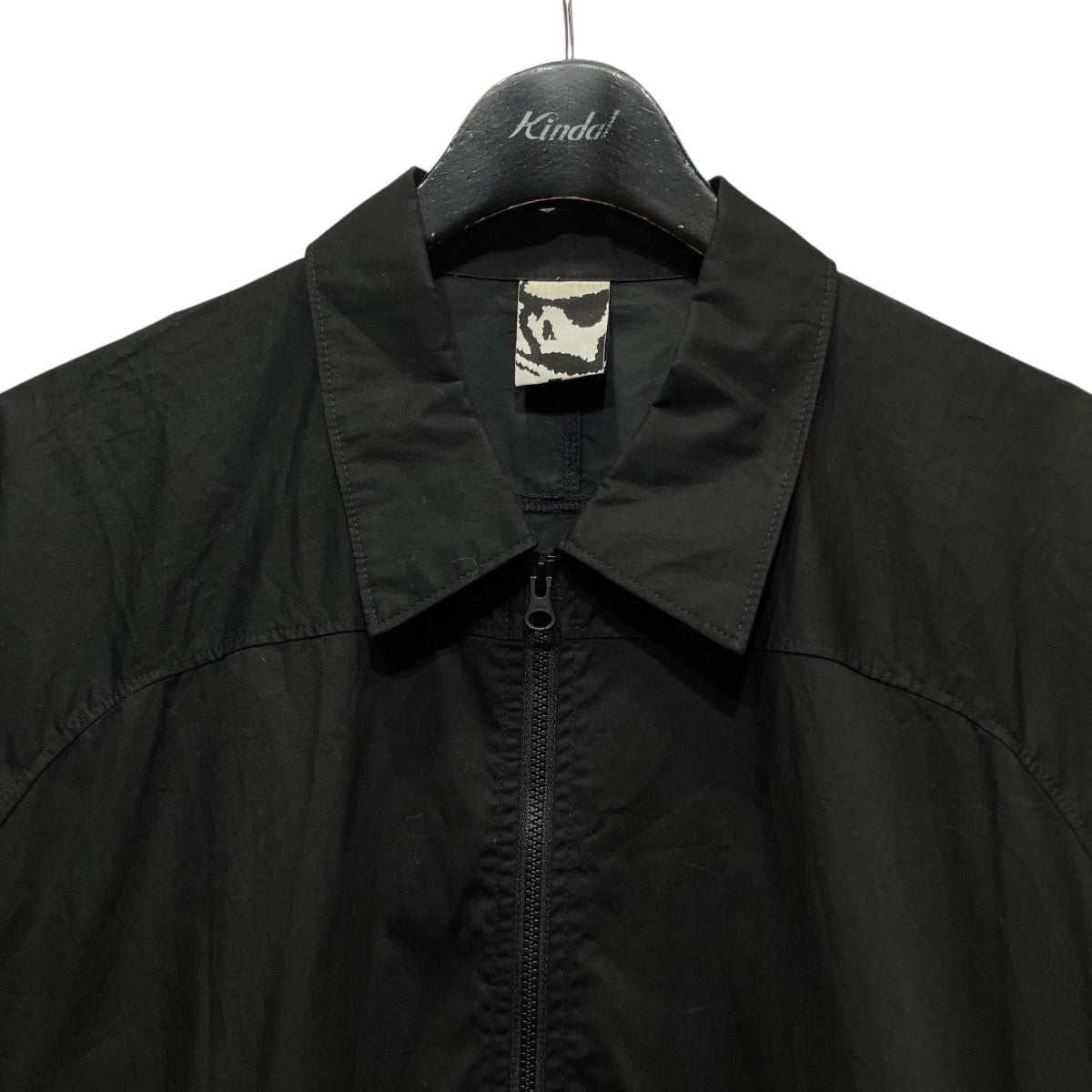 POPLIN ZIPPED SHORT SLEEVE SHIRTポプリンジップ半袖シャツBG127084DI