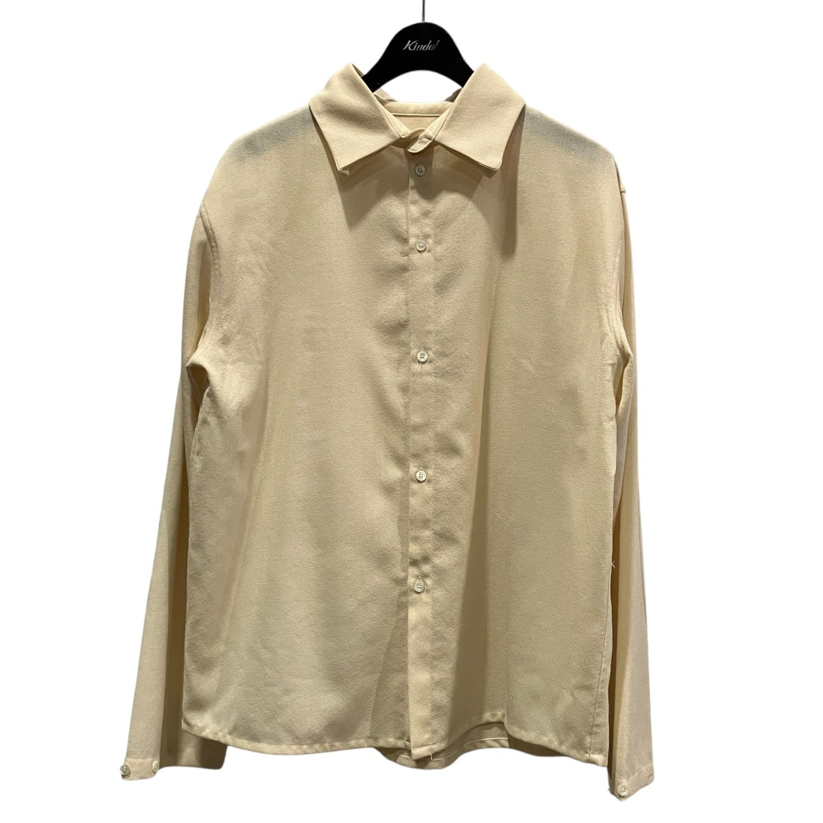 S．C． SHIRTウールクレープシャツ