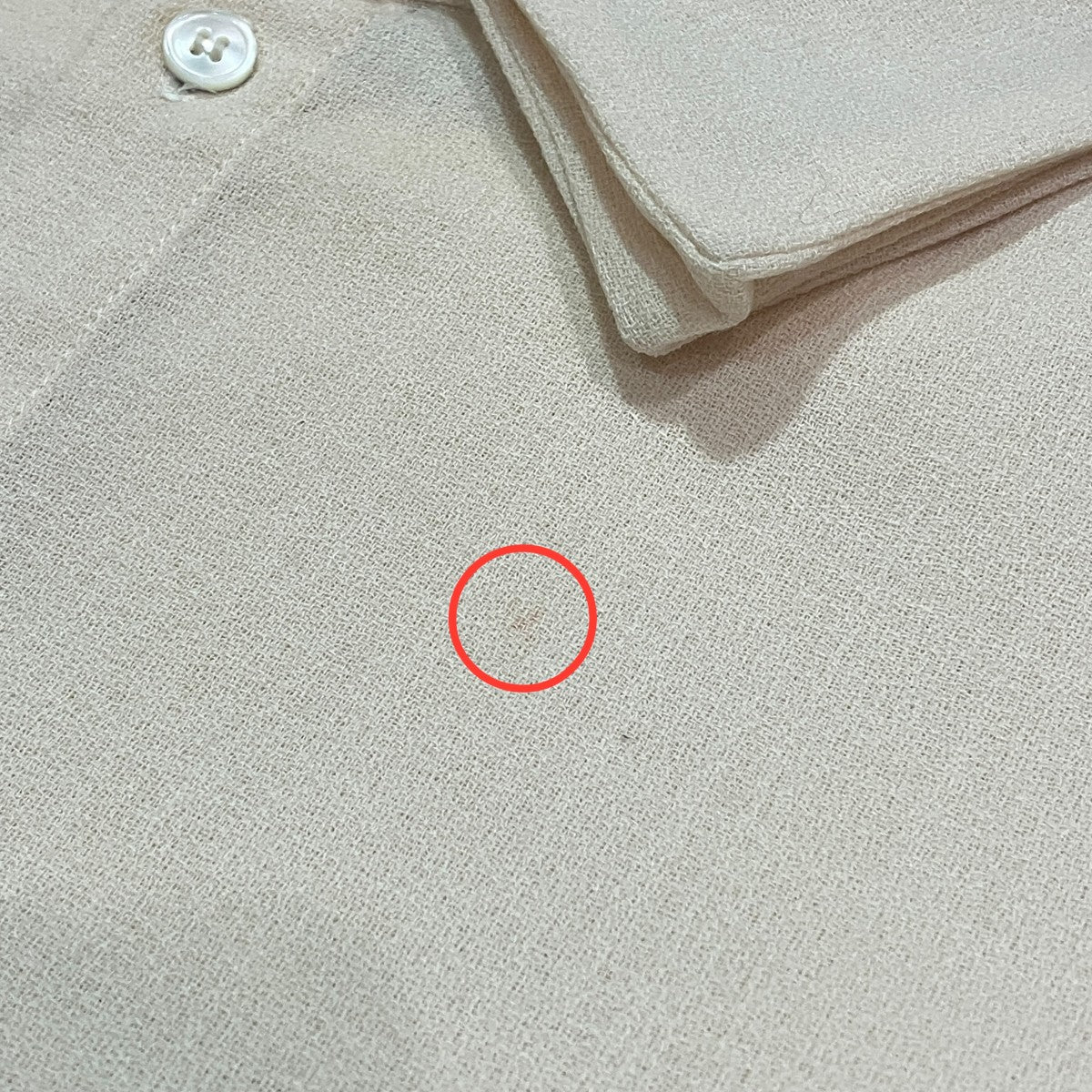 S．C． SHIRTウールクレープシャツ