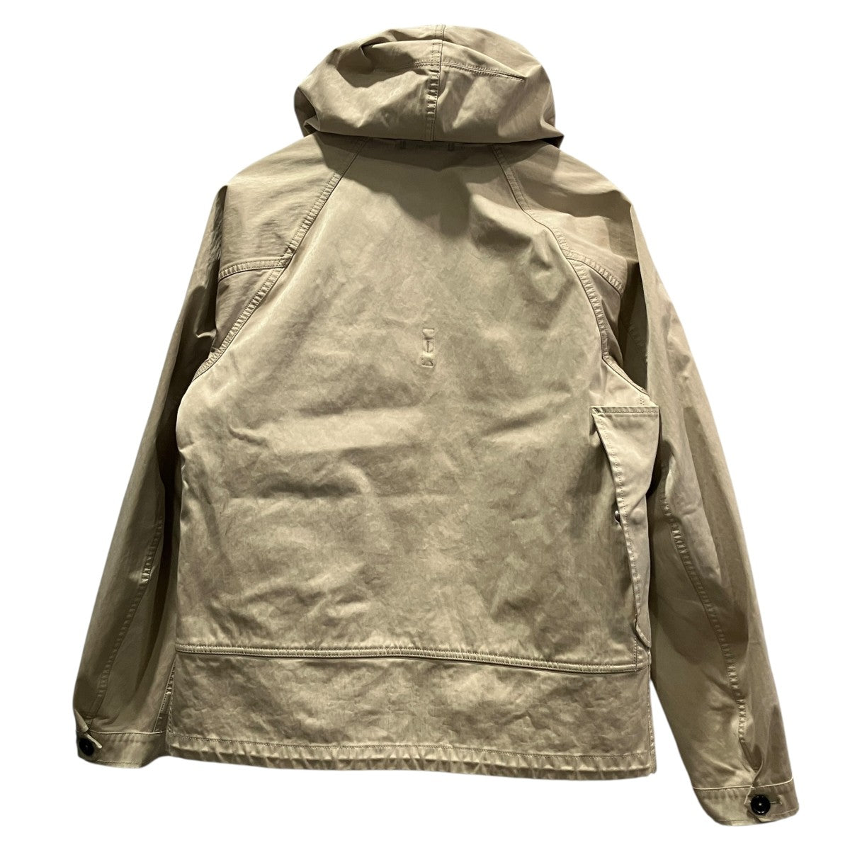 ANORAK GARMENT DYED POLYESTER NYLON MICRO-FIBER JERSEYアノラックパーカー