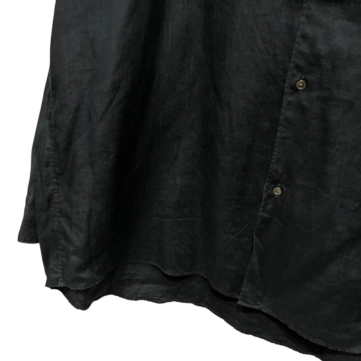23SSLinen L S Oversized Band Collar ShirtリネンバンドカラーシャツGM232-50062B
