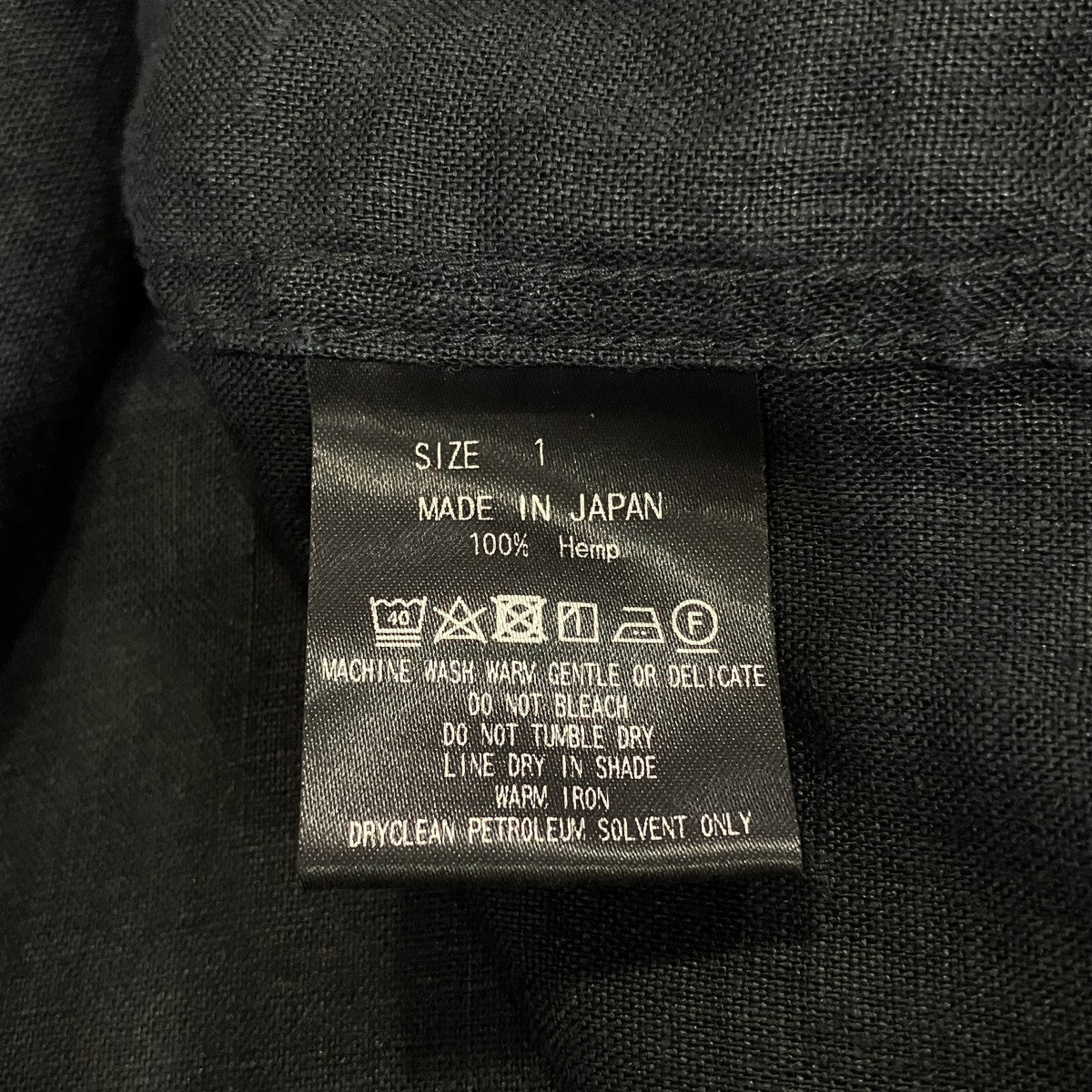 HEMP SHIRTING TENT LONG SHIRTヘンプシャツA25A16SH03C
