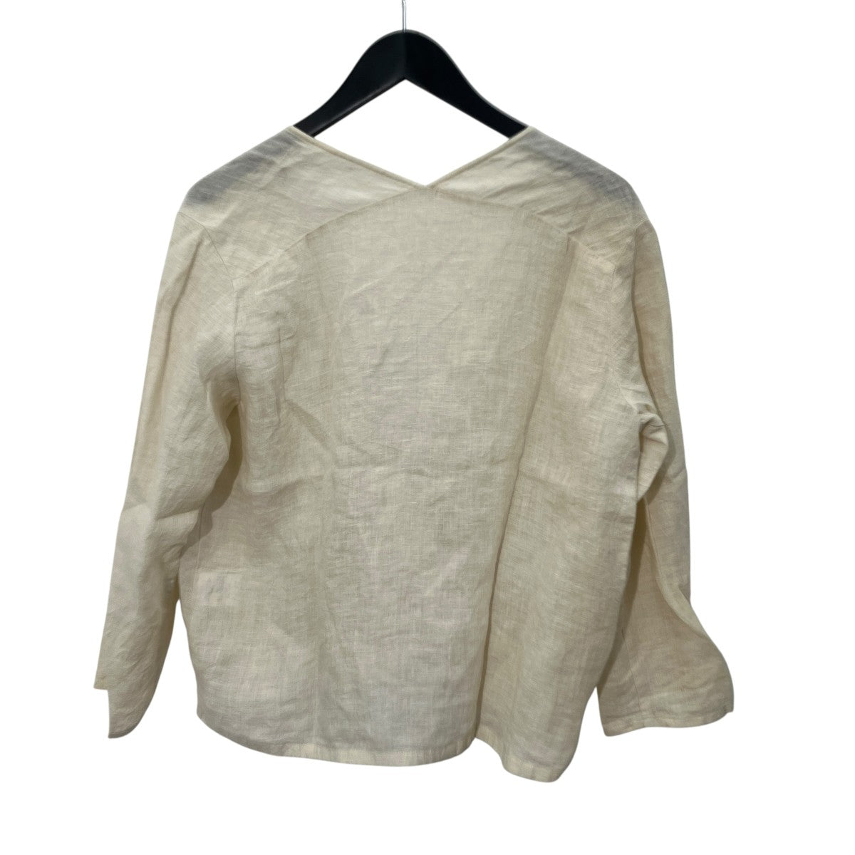 evam eva リネンカシュクールブラウスE221T166 古着・中古-2枚目のアイテム画像