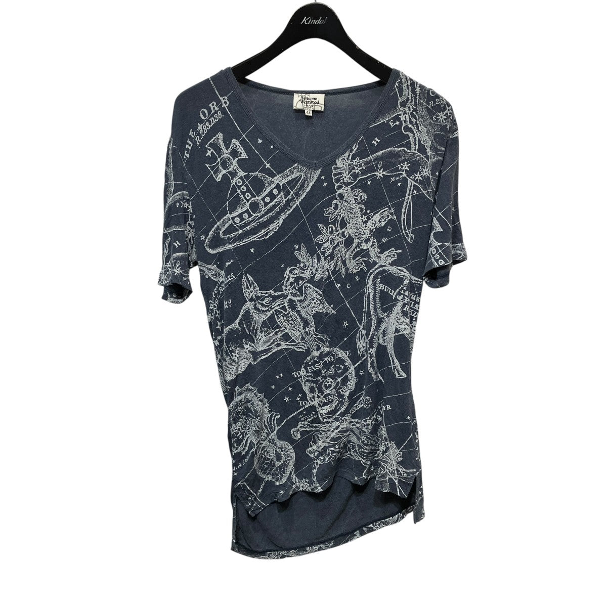 プリントVネックTシャツVW-M1-89860