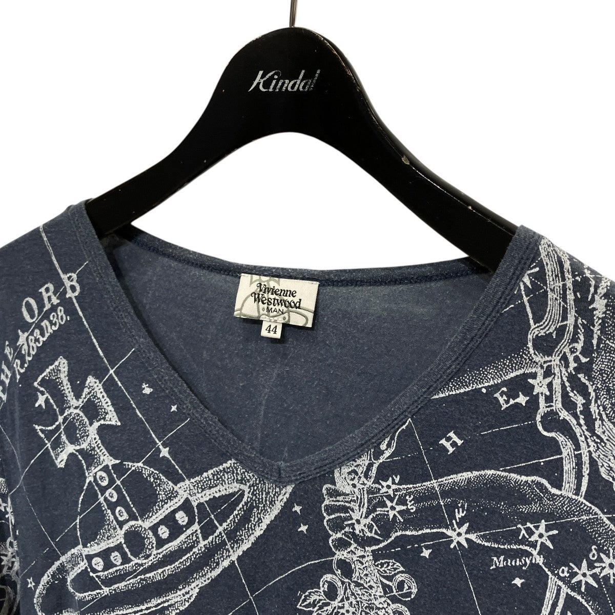 プリントVネックTシャツVW-M1-89860