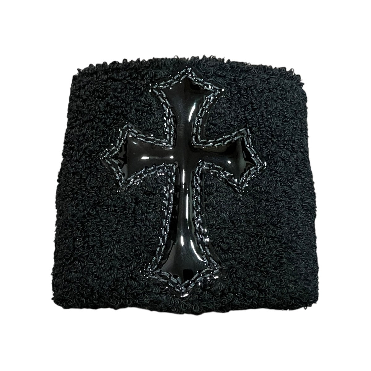 CHROME HEARTS(クロムハーツ) 片手パテントクロスパッチリストバンド