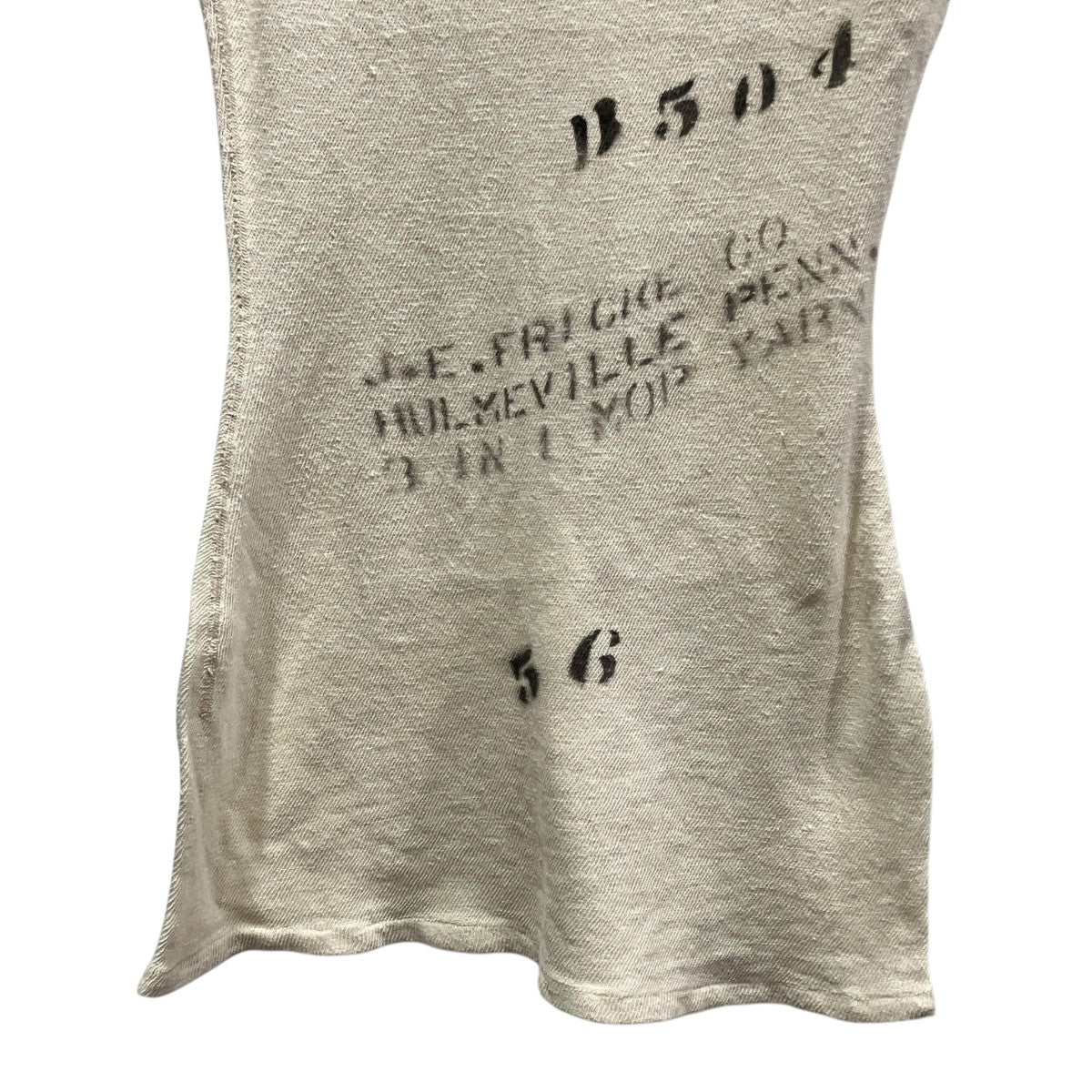 FUMIKA UCHIDA(フミカウチダ) GAUZE JERSEY STENCIL SLEEVELESS TOP