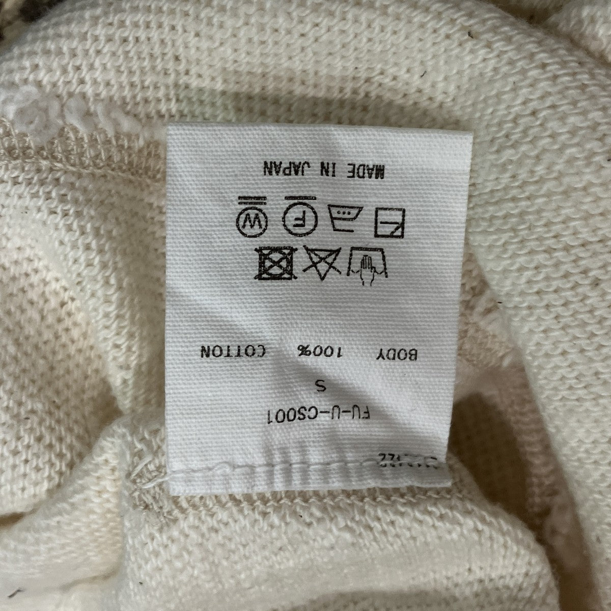GAUZE JERSEY STENCIL SLEEVELESS TOPノースリーブカットソーFU-U-CS001