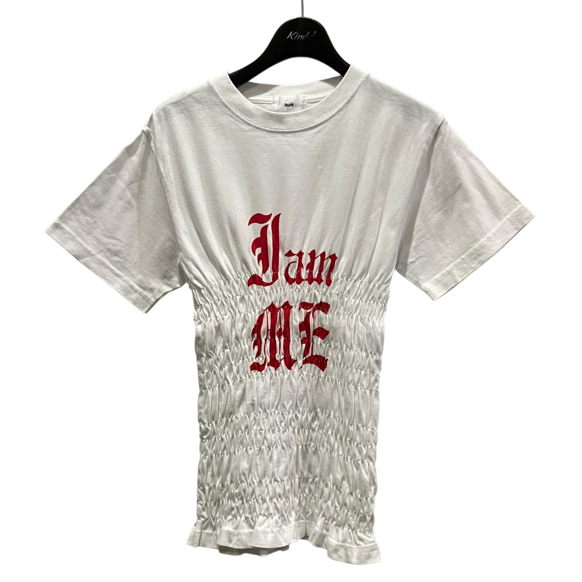 Ruro×6(ROKU) BEAUTY＆YOUTH ギャザープリントTシャツ 古着・中古-1枚目のアイテム画像
