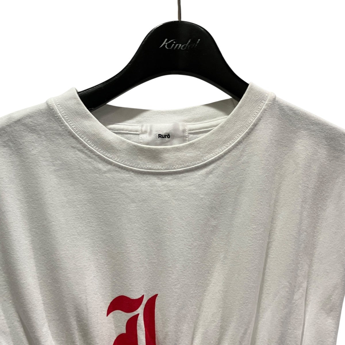 Ruro×6(ROKU) BEAUTY＆YOUTH ギャザープリントTシャツ 古着・中古-3枚目のアイテム画像