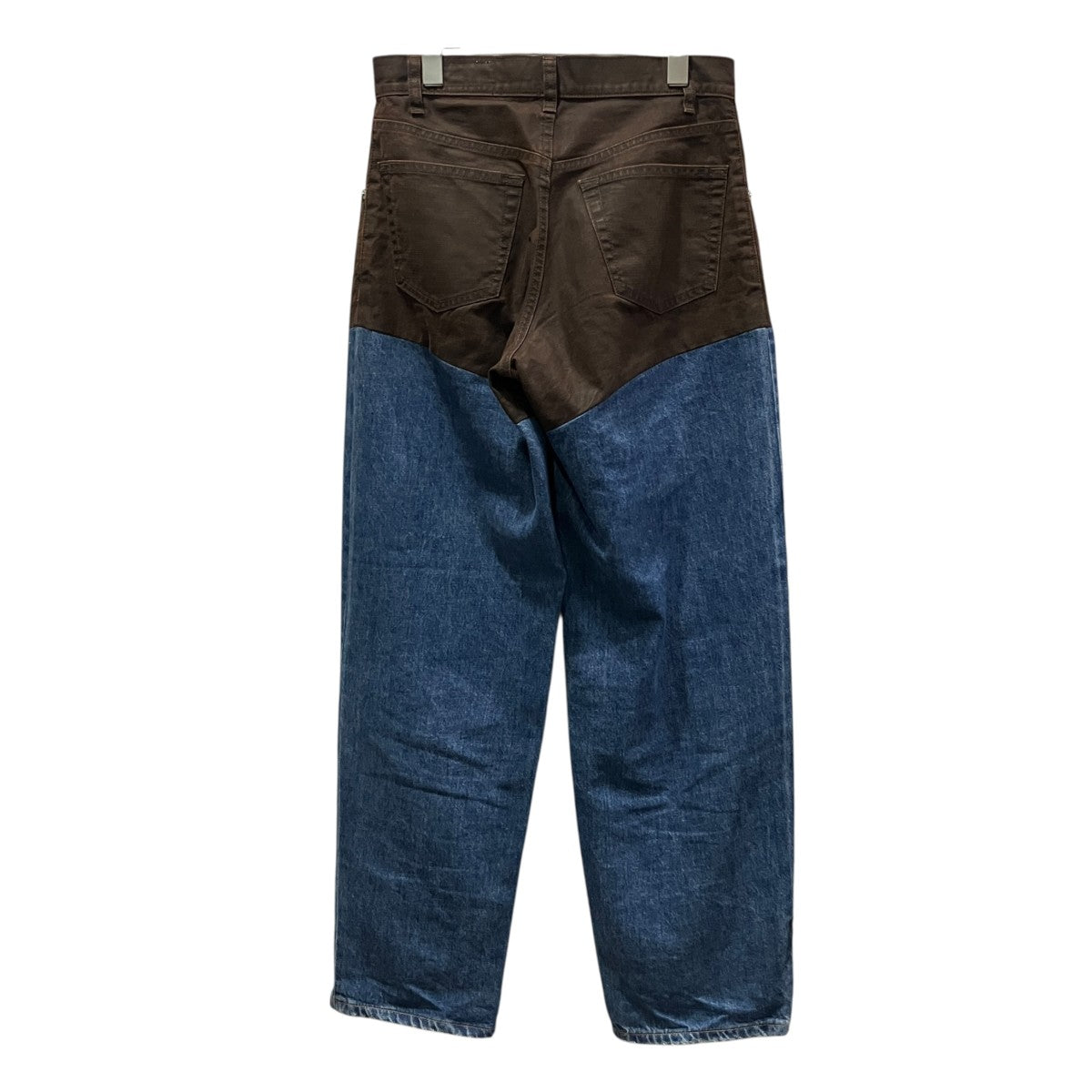 6(ROKU) BEAUTY＆YOUTH TIMEMACHINEDOCKING DENIM PANTS upside down切替デニムパンツ8651-5-000005 古着・中古-2枚目のアイテム画像