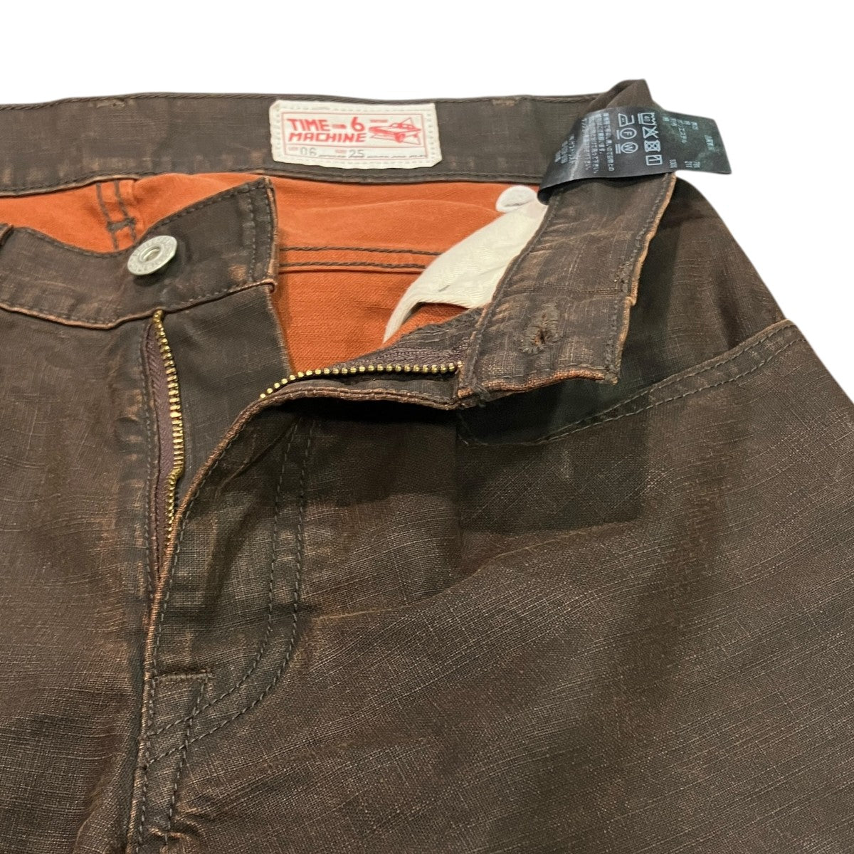 6(ROKU) BEAUTY＆YOUTH TIMEMACHINEDOCKING DENIM PANTS upside down切替デニムパンツ8651-5-000005 古着・中古-3枚目のアイテム画像