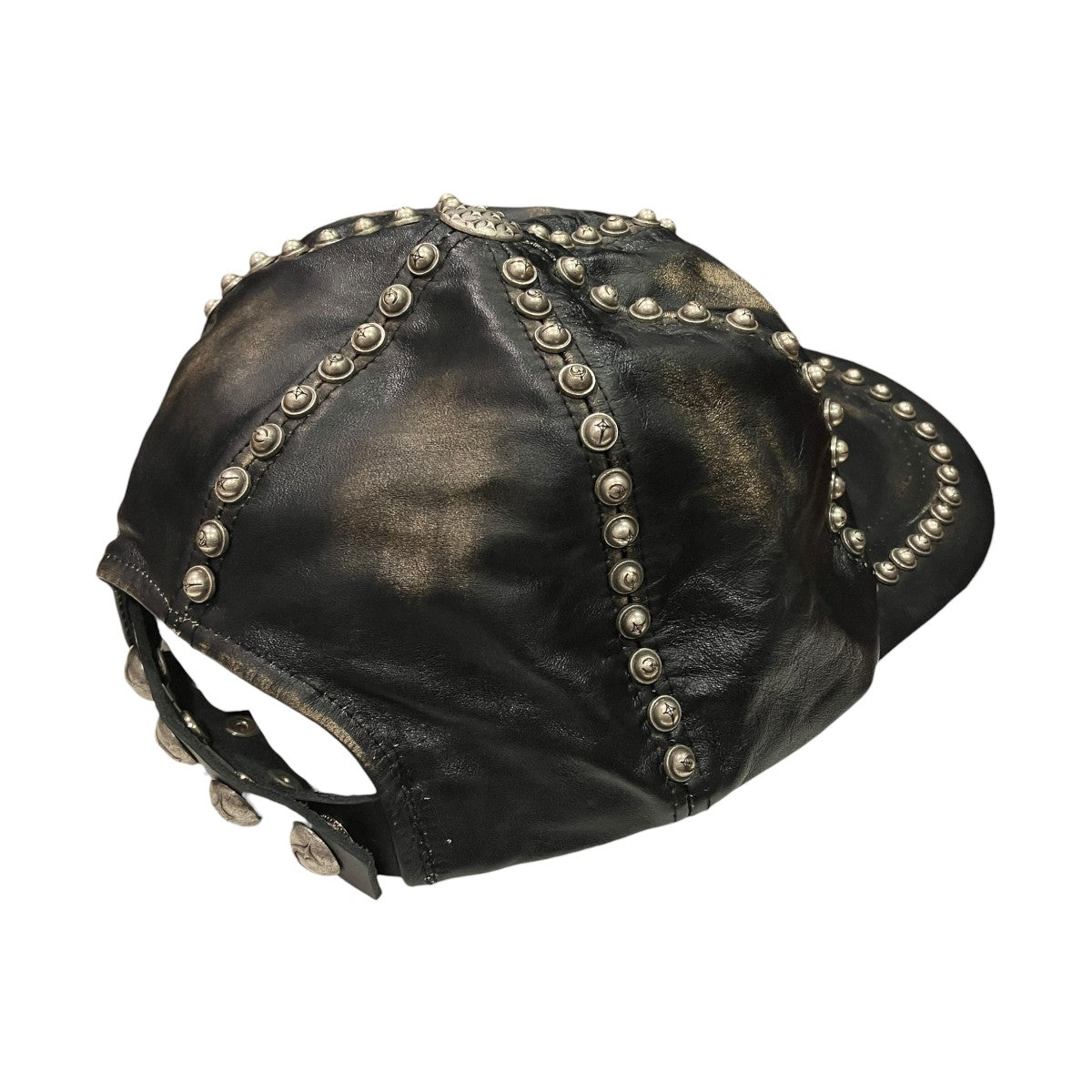 STUDDED WASHED LEATHER CAPスタッズウォッシュドレザーキャップTC25AC2103