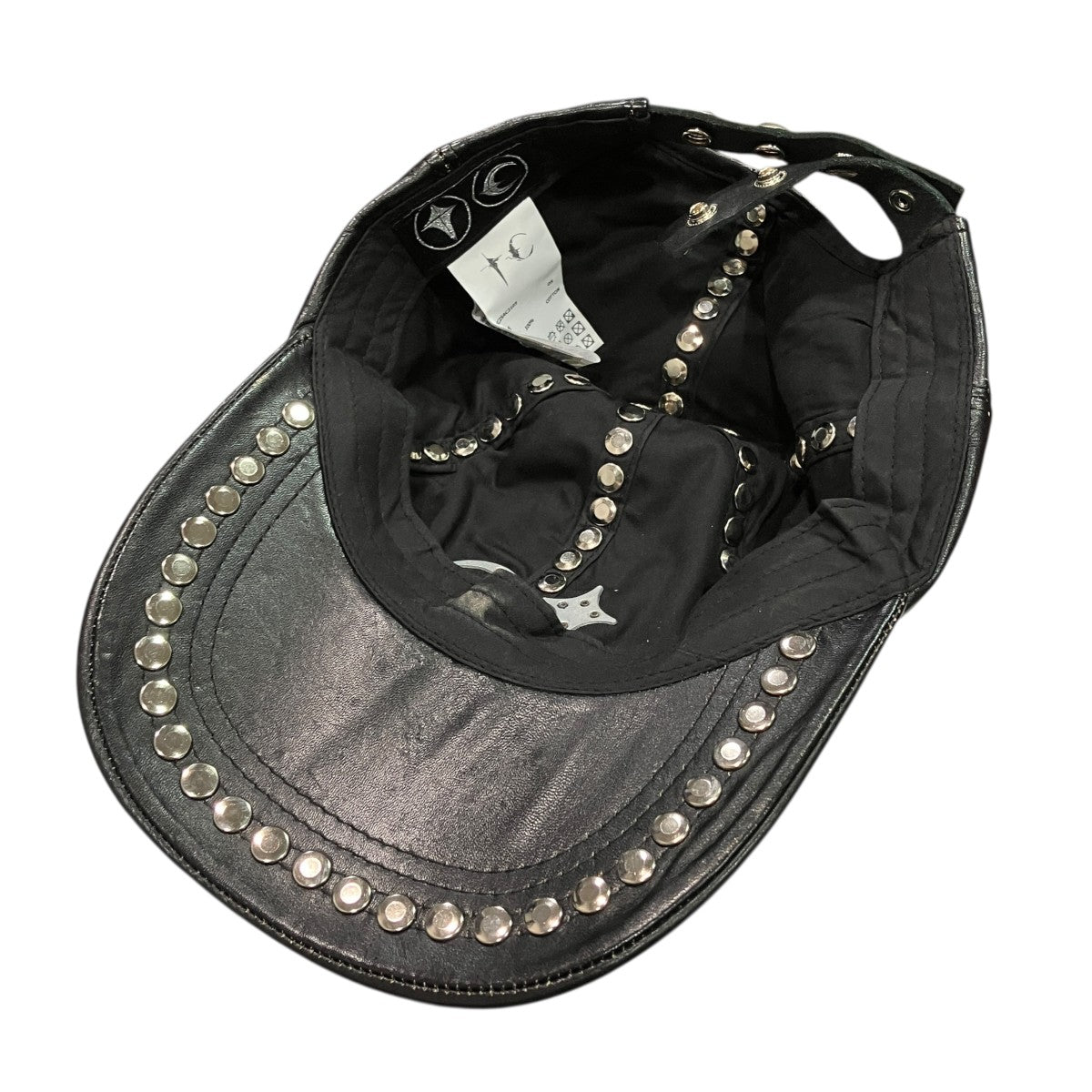 STUDDED WASHED LEATHER CAPスタッズウォッシュドレザーキャップTC25AC2103